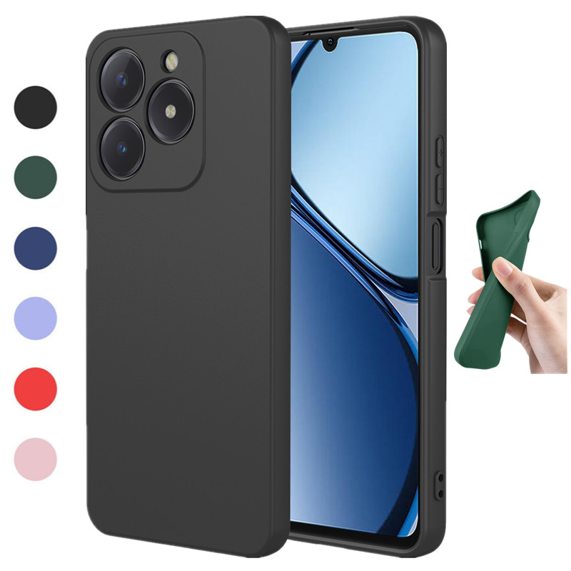 Realme用の柔軟なシリコンケース,c61,c63,c65 - Realme Note 50 のレビューと価格