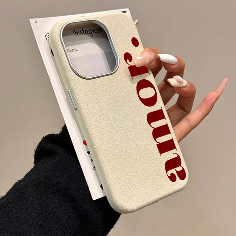 赤い芸術的な文字ライチ柄のiPhoneケース（iPhone  - Phone Cases Red のレビューと価格